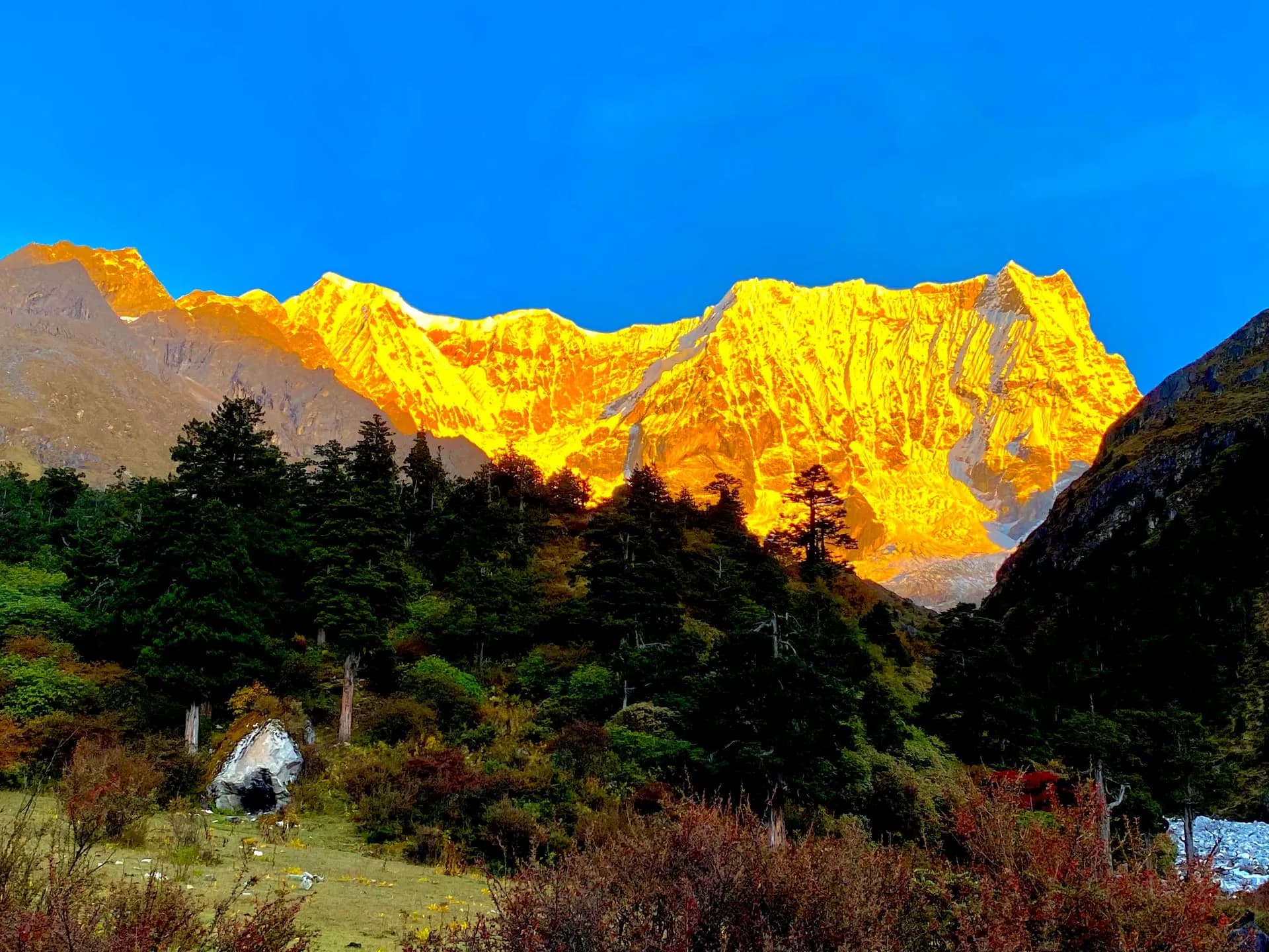 A Himalayan trekking trail in Bhutan