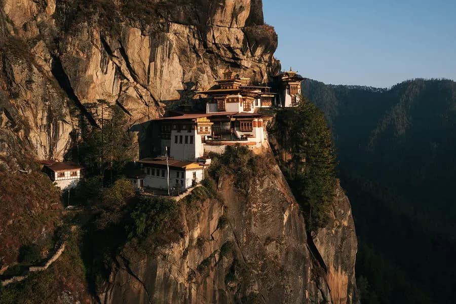 Taktsang, the Tiger's Nest Monastery, above Paro Valley