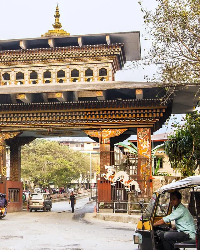 The Bhutan Gate at Phuentsholing
