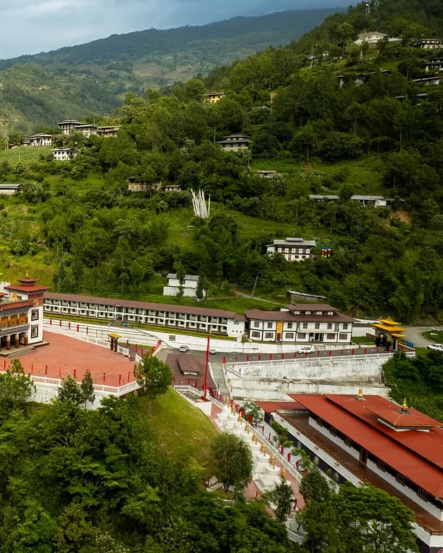 Trashigang Dzong overlooking the valley