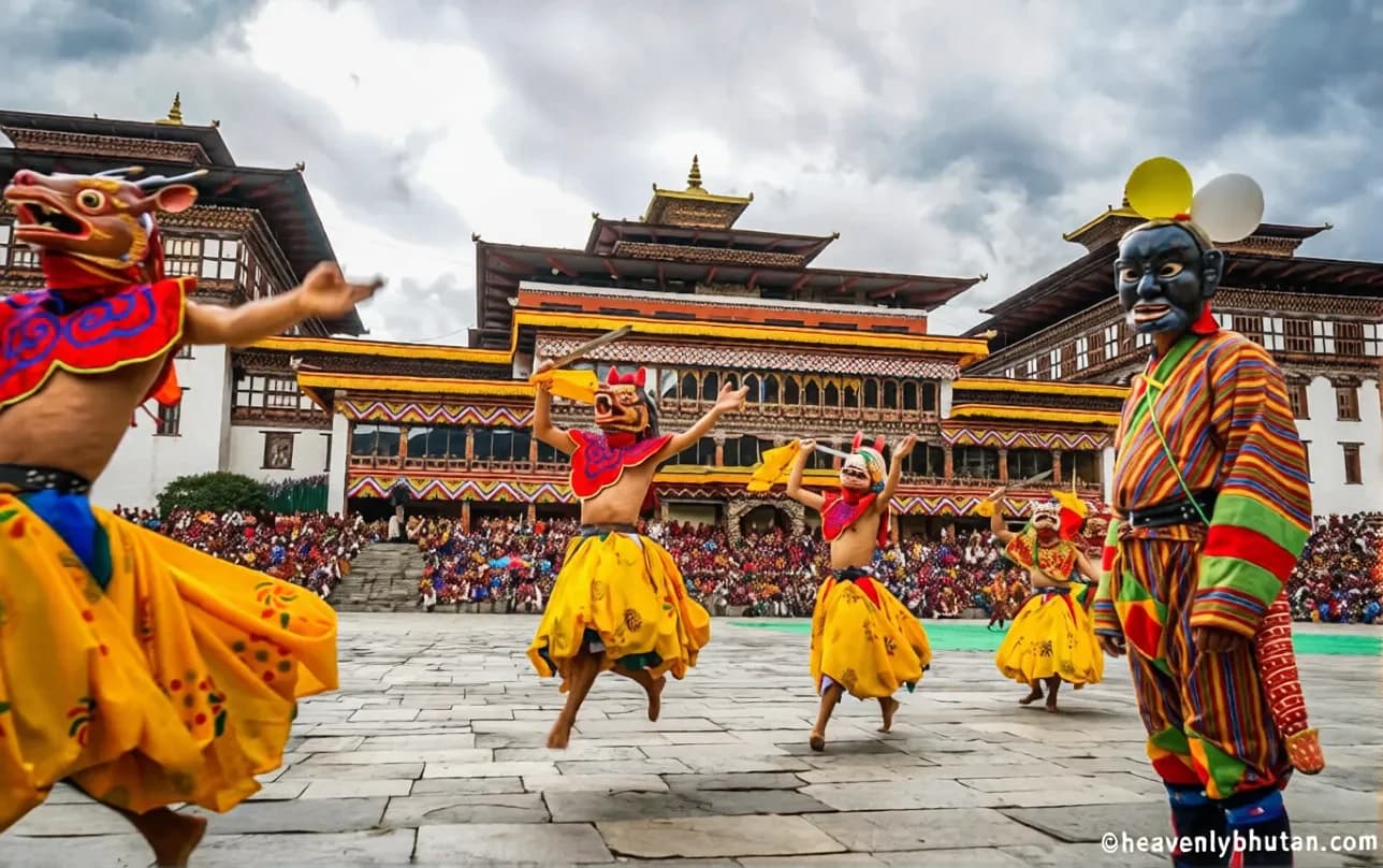 A traveler experiencing Bhutan