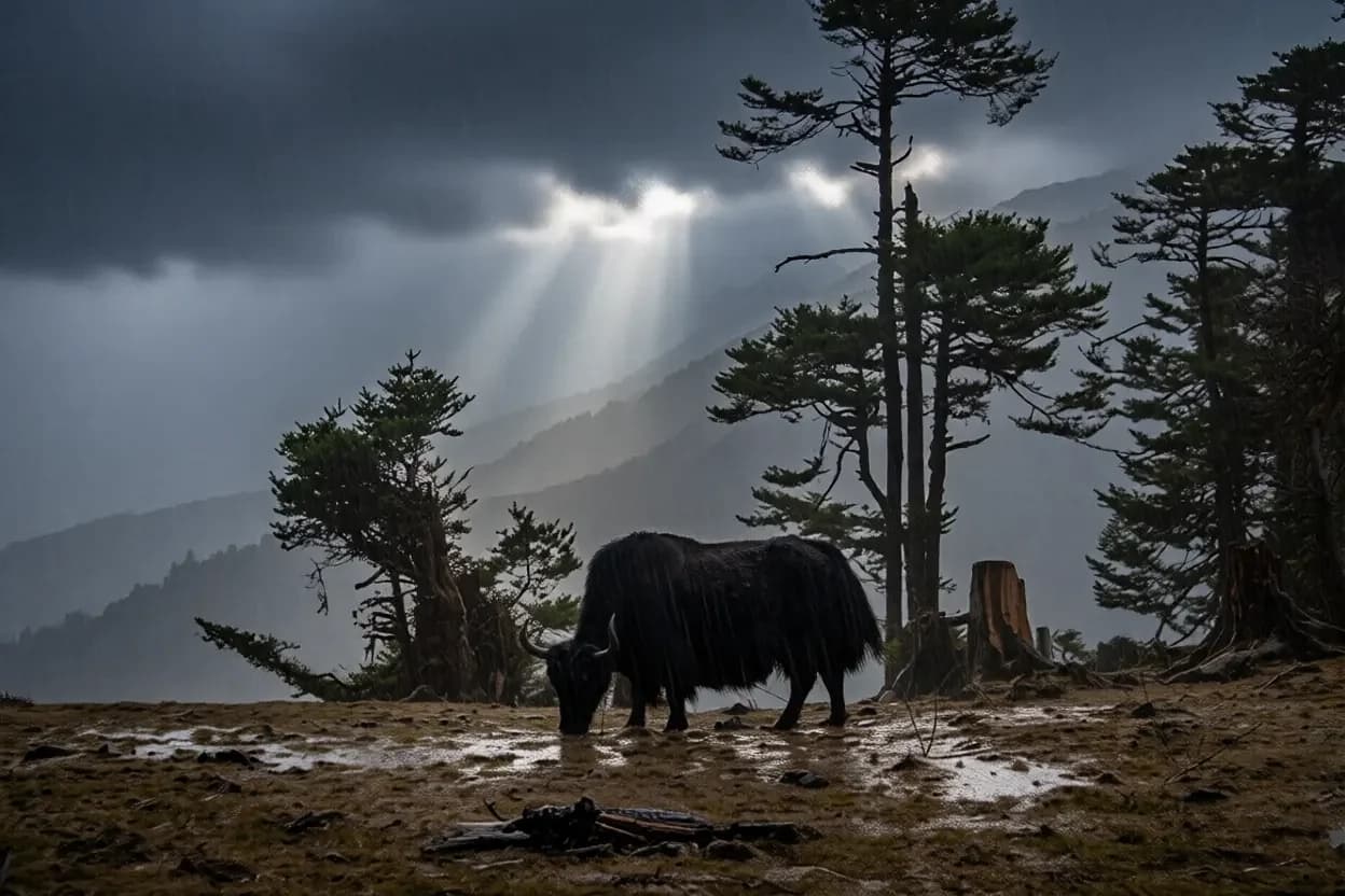Merak, the highland village of eastern Bhutan