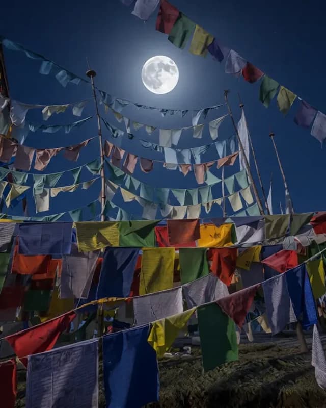 Eastern Bhutan village at dusk