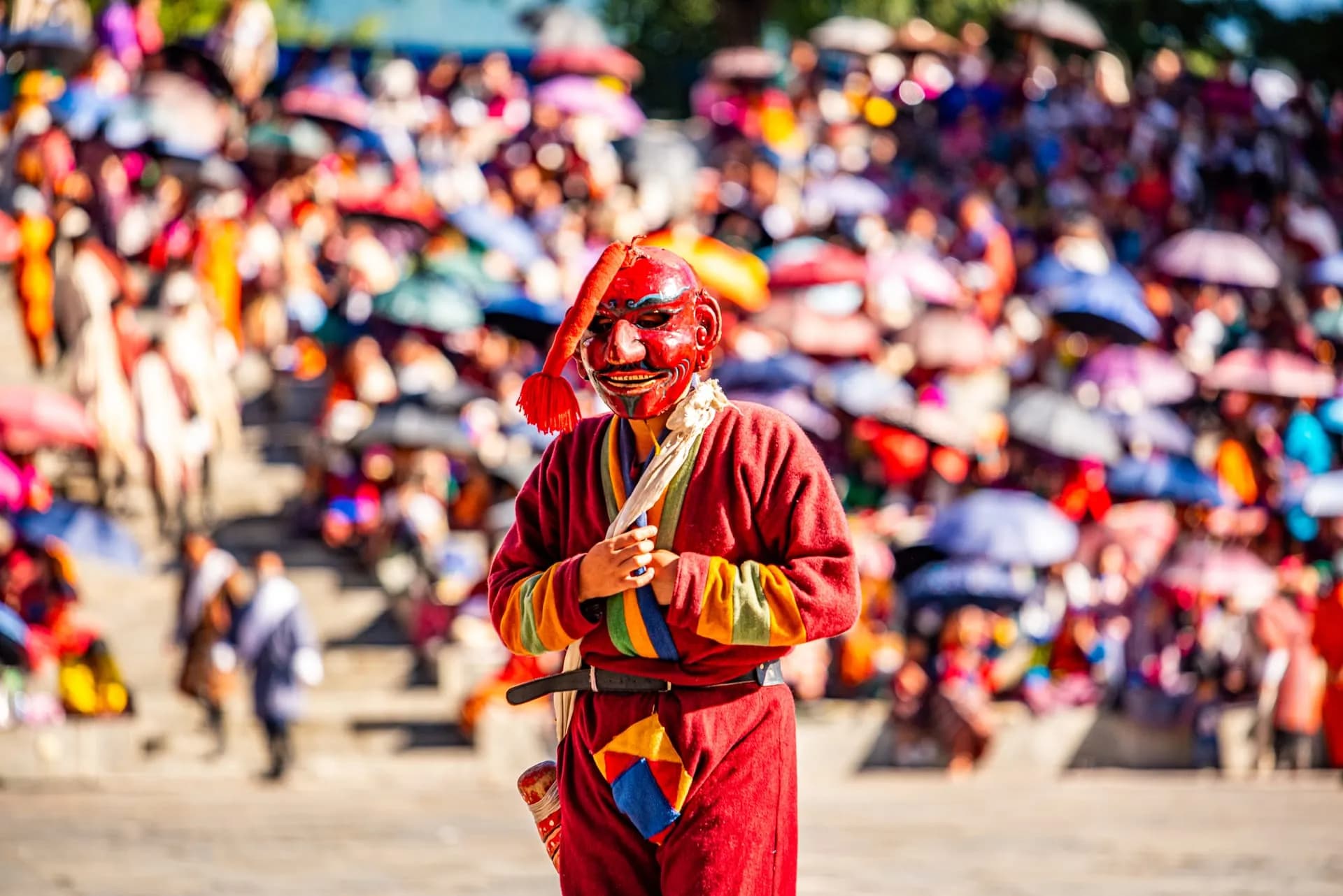 A Bhutanese festival celebration