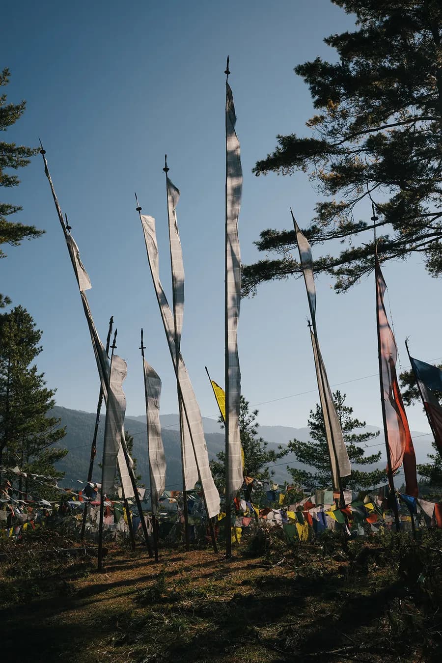 Bumthang valley landscape in central Bhutan