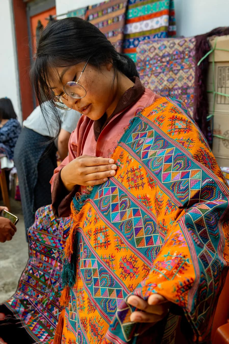 Remote mountain village in eastern Bhutan